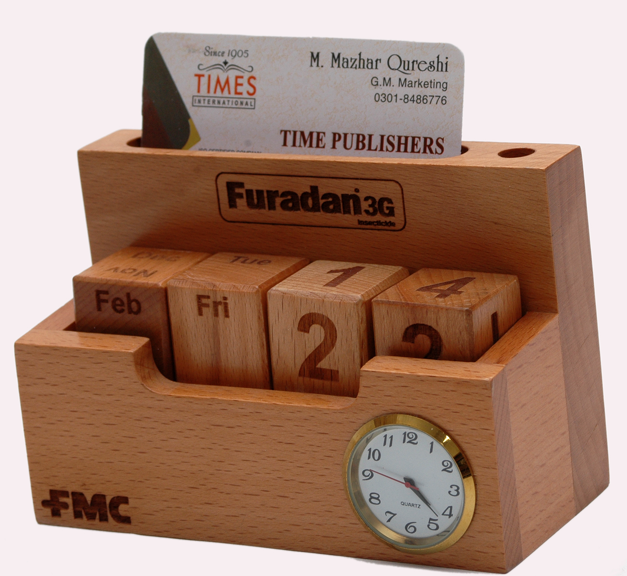 Wood Table Calendar